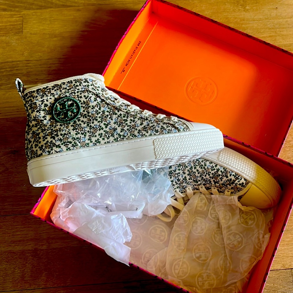 New Tory Burch High Top Sneakers